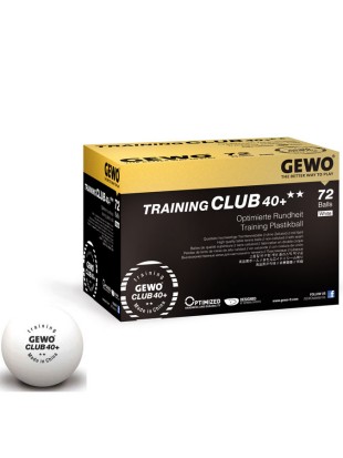 Žogice za namizni tenis GEWO Training Club 40+ ** - 72 žogic
